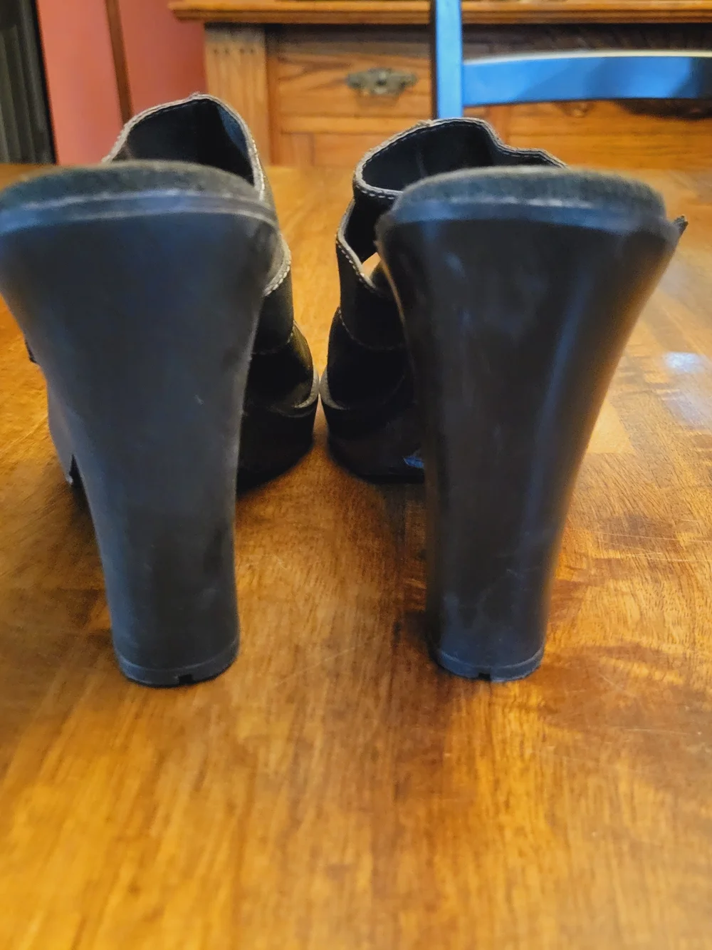 Via Spiga Olive Suede Buckle Mule Booties